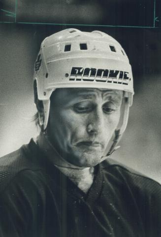 Veteran Maple Leaf defenceman Borje Salming looks dejected after one of three rugged practices at Maple Leaf Gardens yesterday. The team, which has wo(...)