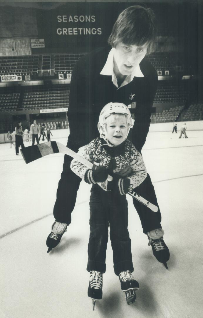 Leafs' Borje Salming and son Anders