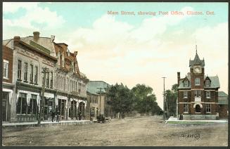 Main Street, showing Post Office, Clinton, Ontario
