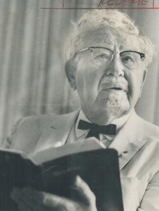 Colonel Harland Sanders, the chicken king, says he and his wife vowed to tithe 10 per cent of their income in return for good health, but adds Ah know that Ah couldn't buy my way into heaven