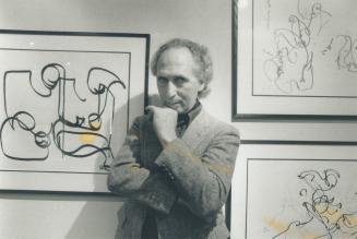 Ron Satok's exhibiton of abstract drawings is his first one-man show since he lost his eyesight in 1978