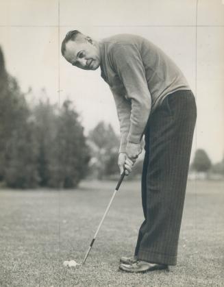 Alfred Scadding, who survived the Moose River mine ordeal of 1936 in spite of serious injuries, still is unable to sock the golf pill heartily, but fr(...)