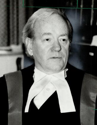 Protesting judges: Citing the Charter of Rights, Provincial Court Judges Reid Scott, left
