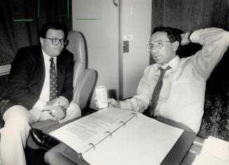 Got paid: Hugh Segal, left, and Raffaele Sasso were involved with firms that Manfred Ruhland hired