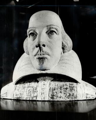 Conjecture and fancy abound in biographies of William Shakespeare, whose bust (above) sits in U of T's John Fisher library. Author A. L. Rowse claims to have hit truth in disclosures of Dark Lady