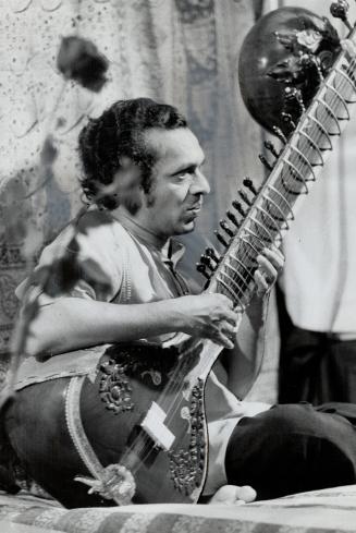 Ravi Shankar, master of the sitar (a complicated Indian stringed instrument), is new hero of the hippie set