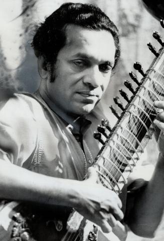 Sitarist Ravi Shankar. Tonight at Massey Hall