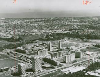 Olympia Square (the two towers left) highlights the Reichmann family's continuing office-and-ap…