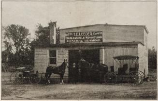 Thomas E. Leeder Livery, Yonge Street, west side, at Albertus Avenue, Toronto, Ontario. Image s…