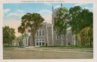 Image shows a Yorkminster Church, Toronto, Ontario.
