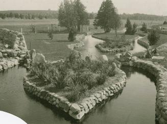 A beauty spot along the Guelph Highway at the Ontario Reformatory at Guelph