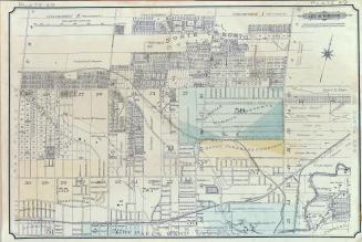 Atlas of the city of Toronto and vicinity from special survey founded on registered plans and showing all building and lot numbers.