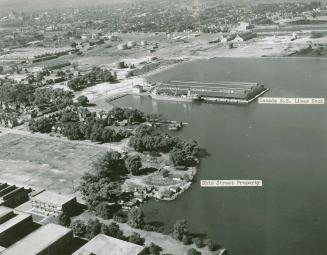 Section of south shore of Hamilton Bay which may be developed as seaway project
