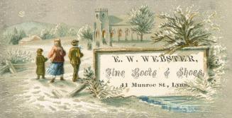 E. W. Webster Fine Boots & Shoes - winter walk