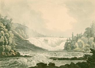 View of the Falls of Chaudière (Rivière Chaudière, Québec)