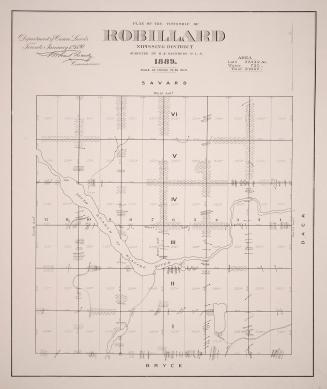 Plan of the township of Robillard Nipissing District