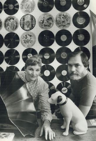 Nipper and pals: John and Mary Black are the proprietors of One More Time, a musical nostalgia shop on King Street West, and, appropriately enough, their mascot is Nipper, the symbol for the old RCA Victor company.