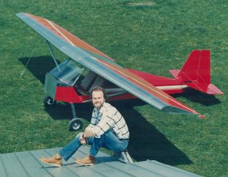 Flying high: John Burch of Rosemont designed and built this unique ultra-light aircraft, which sells for $11,500.