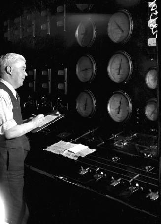 Control room, R.C. Harris filtration plant