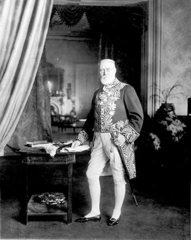 Gibson, Sir John Morison, 1842-1929, in Government House
