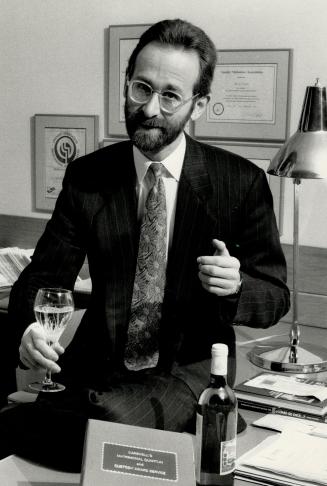 Toast to success: Divorce mediator Barry Brown says he sometimes advises his clients to sit down to a dinner, with wine while they discuss their problems and look for solutions.