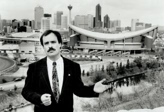 Looking west: Alberta politician Frank Bruseker thinks his city, Calgary, should be the capital of a new Canada.