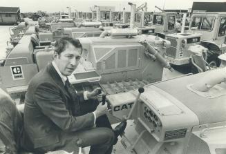 Despite slump in the construction industry, George Crothers, whose firm is the Caterpillar dealer in Ontario, hopes to double business by 1981 as roads are built and economy improves.