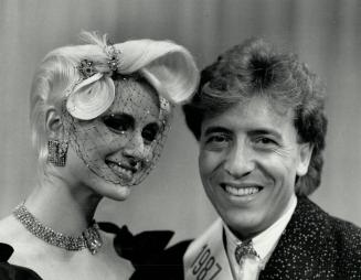 Week. Right, Rocco Campanaro of O'Hair Salon in Toronto took the 1987 Canadian Championship for this glamorous '40s style with black net and rhinestone hair accent.
