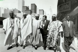 Scott Cavalier with Nigerian politicians