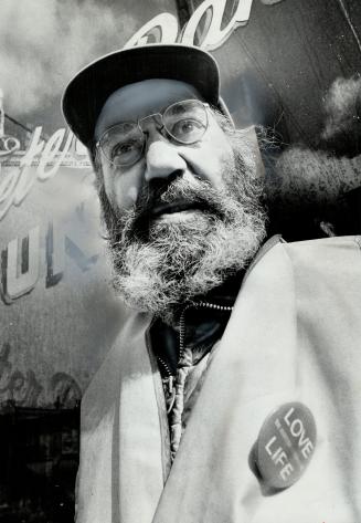 Charles Ciceri, 62, is part-time crossing guard, part-time security man, fulltime sidewalk philosopher, he says.