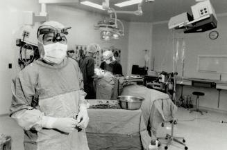 Thoroughly modern now: Branson Hospital's chief of surgery, Dr. Rolando Corpus, above, said the hospital had lagged behind others that had upgraded their equipment with new technology. The reopened hospital now boasts high-tech surgical equipment.