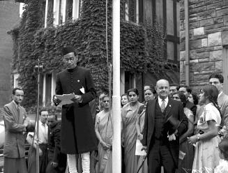 At celebration of India's independence