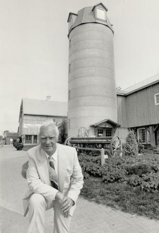 Silo entrance: Len Cullen, 62, stands in front of Cullen Country Barns, the unique entertainment and retail centre he created in Markham.