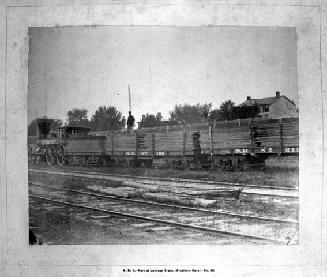 N.R.C., part of lumber train (platform cars), No. 28
