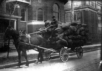 Don Kindling Co. horse and wagon