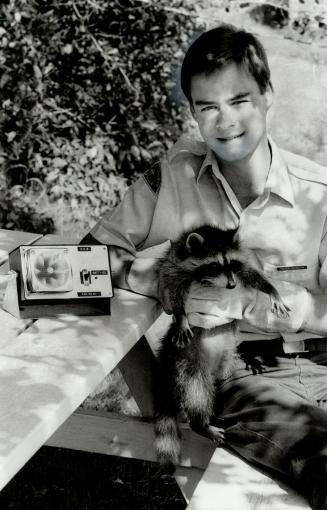 Young inventor: Peter Dawson, 18, has developed a sonic device to rid chimneys and attics of raccoons.