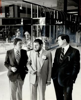 James Lucas, left, John De Boer, centre, and Gordon Bacque tour complex