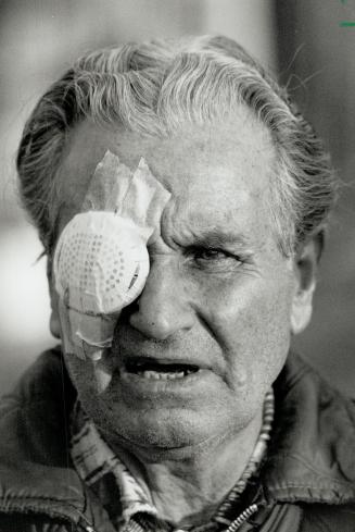 Shooting victim: John Deak, 70, has lost the sight in his right eye after being hit with a BB gun the night before Halloween.