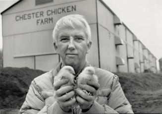 He's No Chicken: Dennis Dowling, who owns chester Chicken Farm in King, is fighting mad over his weiis drying up over the past five years.