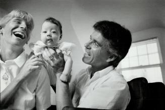 Mike Englert is taking a two-month parental leave from work to be with his wife Joan and 3-month-old Sarah.