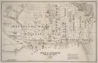 City of Toronto compiled from surveys made to the present date 1874