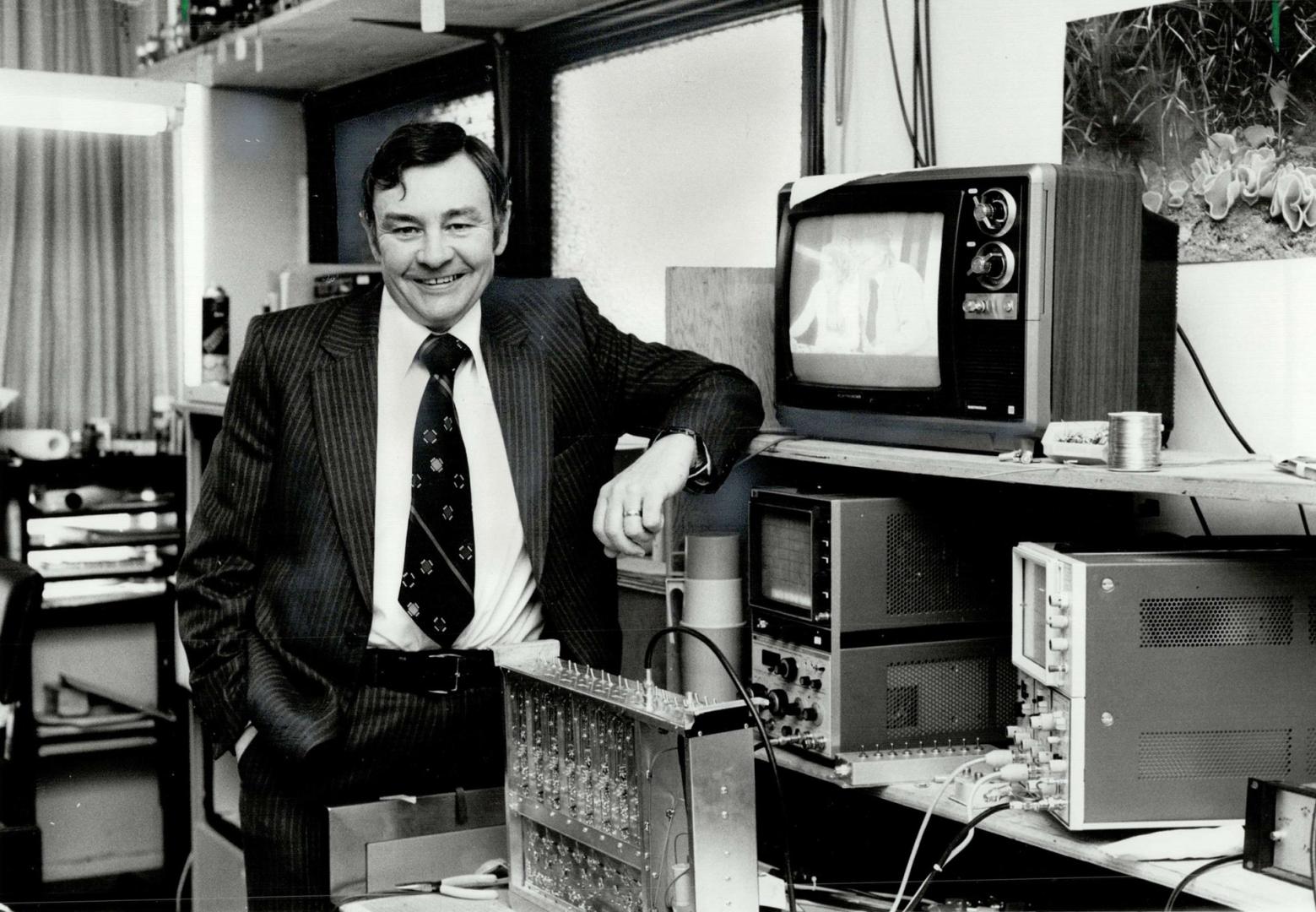 Charles Evans, president of Triple Crown Electronics, expects an explosive new demand for satellite receivers.
