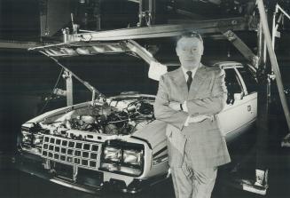 Waiting and hoping: AMC Canada president Maurice Fertey says he will know by the end of April whether the Brampton plant will build a new line of cars. The model could replace the Eagle, shown with Fertey, and create possibly hundreds of new jobs. The Bra