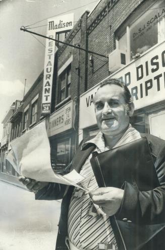 Your friendly neighborhood restaurant is beginning to get squeezed by the big fast-food chains, says veteran real estate specialist Danny Givalas, above. Givalas has worked for the Johnny Longo real estate agency, on Danforth Ave. near Coxwell Ave., for 2