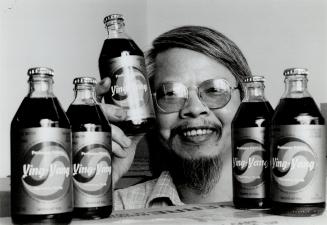Drink up: Philosophy professor Kuni Fann turned his hand to producing and selling a herbal drink after friends liked his caffeine-free concoction. He has taken a year off teaching and invested thousands in the venture.