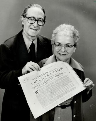 Independent research: Canadian-born history buffs Maurice and Mollie Freedman are researching the U