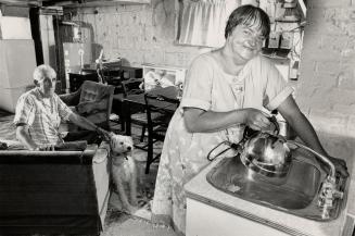 Temporary Shelter: Fred Gibbons and Mary Dwyer have moved off the streets and into a basement apartment