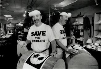 Alan Goouch: His new Cumberland St. store carries Save The Retailers T-shirts.