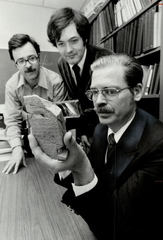 Quest: Kirk Grayson, a University of Toronto Professor, (foreground) is head of an international team who'll sift Mesopotamian inscriptions for the true story of the Sumerian, Babylonian and Assyrian cultures
