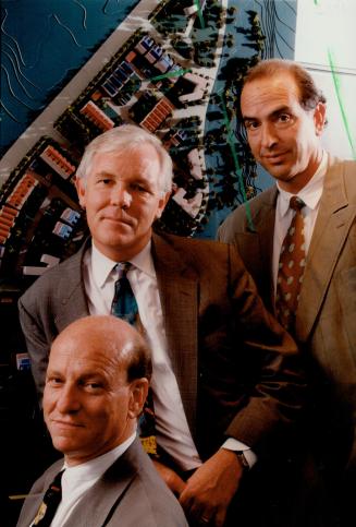 Ken Greenberg (right) with Joe Berridge (centre) and Frank Lewinberg, Urban Planners and Designers